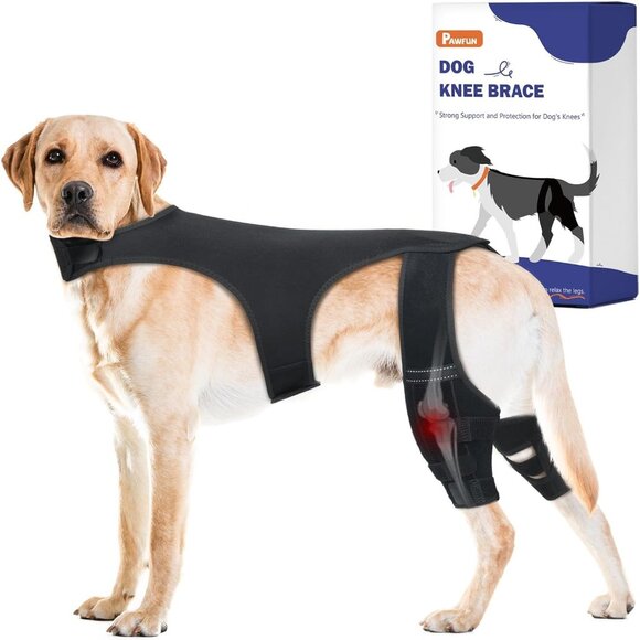 Dog rear Knee Brace Hind Legs Torn ACL Luxating Patella Ligament Arthritis - Picture 1 of 7